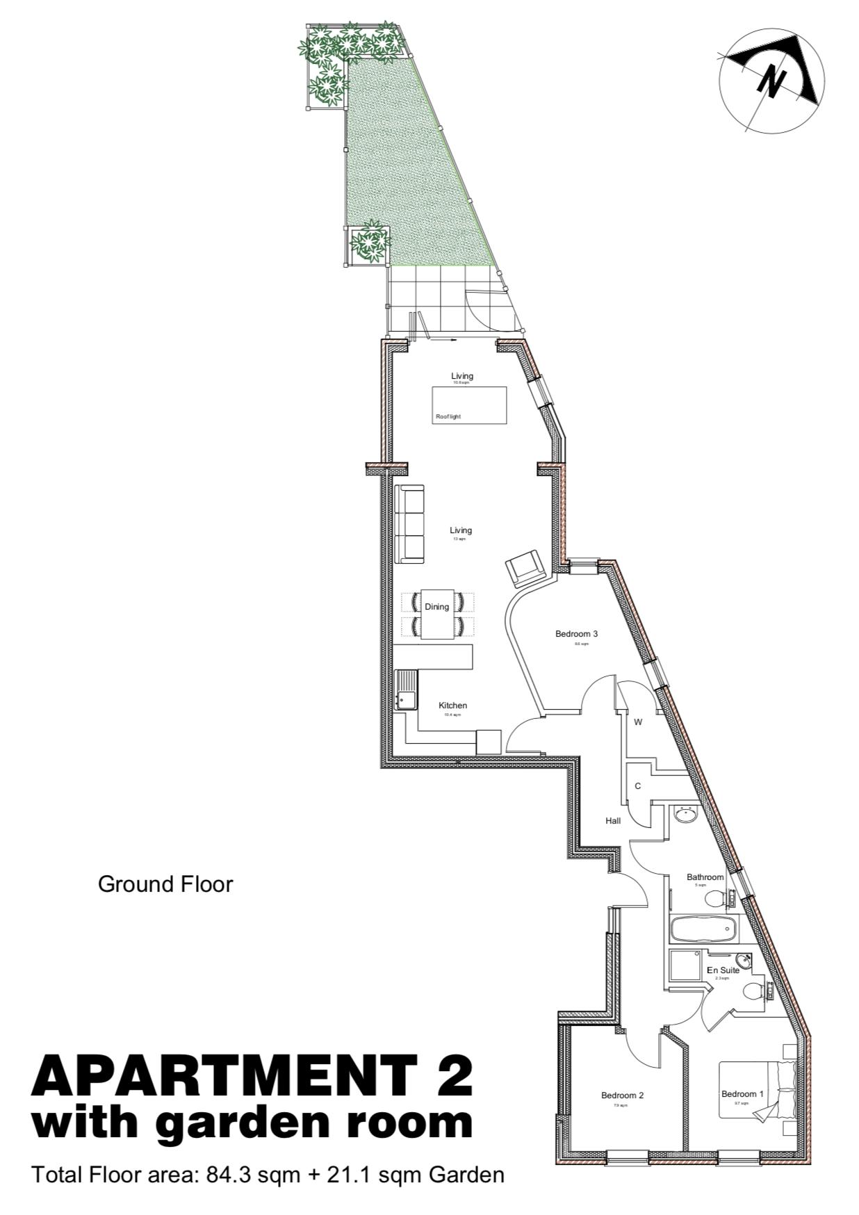 Proposed plan for additional living area